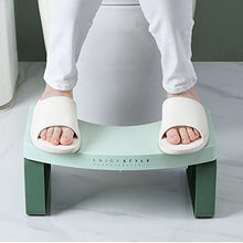Niduo Bear Bagno Step Up Sgabello Sgabello in Plastica Addensato Sgabello per Sedile in Plastica, Donne Incinte WC A Poggiapiedi 2 Pezzi,Verde