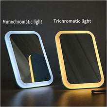LBWARMB Trucco Specchio con luci Specchio per Il Trucco Specchio a Specchio a LED con Specchio Luminoso Specchio Specchio per Il Trucco Desktop Specchio cosmetico Dormitorio