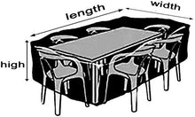 YULIAN Mobili da Giardino Coperture impermeabilizzate 140x140x80 cm, coperture della terrazza Copertina Plan-Viede Anti-invecchiamento Swing Tavolino Tavolino Tavolino Mobili in Rattan, NER.