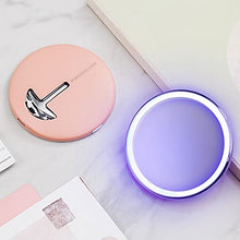 Specchio per Il Trucco a LED con Specchio di Trucco della Luce di riempimento Portatile Pieghevole Portatile Pennello Piccolo Specchio Specchio di Bellezza Specchio da Camera da Letto HD Trucco