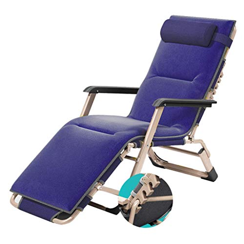 Sywlwxkq Balcone Ufficio Sedia Relax Lettini Prendisole Sedie a Sdraio Sedia da Giardino reclinabile Sedie Zero Gravity Relaxer Reclinabile Lettino Pieghevole Regolabile per Patio Esterno C