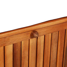 Panchina da giardino, in legno di acacia massiccio, 120 x 63 x 84 cm