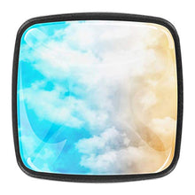 Basketball hoop on basketball court under dramatic sky with clouds Pomelli per Porta Set di 4 Pomelli per Mobili Manopole per Cassetti Cucina Armadio Vetro