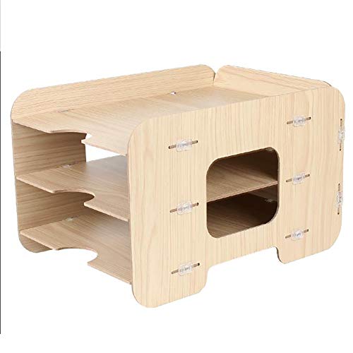 Schedario Classificatore Verticale Cartella del Desktop, Portariviste in Legno Scaffale per Cancelleria A più Piani, Forniture per Ufficio O Articoli per La Casa (Size : #18)