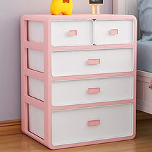 Comodini Comodino Classificato Storage 5-Cassetti Semplice Moderno Multifunzionale Economico Della Casa Rack 34X24X43.5CM FANJIANI (Colore: B)