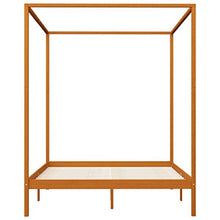 SKM Giroletto a Baldacchino Marrone Miele Massello Pino 160x200 cm