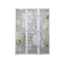 Room Screen Even Schermi protettivi per la Privacy del Balcone, Decorazione per Lo Schermo di Fiori di Magnolia Bianca Fresca ed Elegante, Adatta per Camera da Letto, Soggiorno, Veranda