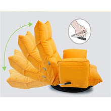 ZYLE Lazy Couch Single Casual Small Chair Chair Sedia Pieghevole Regolabile (Color : Yellow)