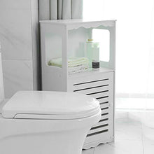 Joycelzen Mobili Armadietto Bagno, Armadio Sottolavabo per Bagno e Plastica per Armadio Ad angolo per Ripostiglio per Bagno, Camera da Letto, Cucina, Corridoio, Bianco