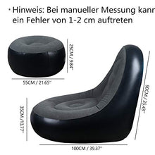 Poltrona Relax Gonfiabile con Poggia Piedi, WEYFLY Sofa Set Divano, Comoda e Resistente, 100 x 35 x 90 cm