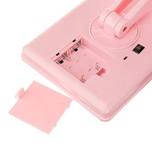 Belleashy - Specchio da trucco a 22 LED, con luce a specchio da tavolo rotante a 360°, colore: Rosa portatile illuminato per il bagno