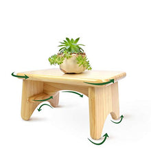 GJSN Sgabello a Gradino Doppio Uso per Esterni, Poiapiedi Piccolo Sgabello Quadrato Alto Sgabello per Bambini Sgabelli da Cucina Soiorno-4 Gambe Sgabello, Cuscino Antiscivolo,25 * 20 * 28,25 * 20 * 2