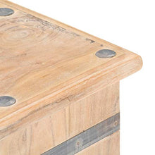 vidaXL Massello di Acacia Baule Cassapanca Mobile Arredamento Contenitore Pouf Sgabello Arredo Cassone Madia Portaoggetti Casa 90x40x40 cm