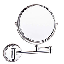 SHY Supporto da Parete per Specchio cosmetico, Specchio per Il Trucco Ingrandimento 3X Specchio cosmetico Specchio da Bagno bifacciale da Barba Rotondo in Camera da Letto