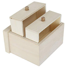 Wilecolly Scatola portaoggetti in Legno, Scatola portaoggetti da Tavolo Semplice in Legno Scatola portaoggetti per Gioielli per Cosmetici Custodia con cassetti