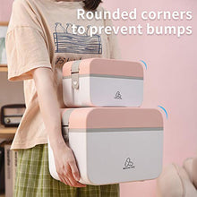 Hayi New Plastic 2 Strati casa Medicine Chest First Aid Kit Holder Storage Box Kit di Emergenza di Sicurezza di Sicurezza di Sopravvivenza di Emergenza di Sicurezza,Rosa,L