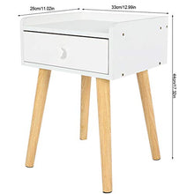 HYM Semplice Camera da Letto Moderna Comodino Cassetto Cassetto Cabinet Mobili da Comodo Bianco