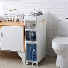 WGZ - Mensola da bagno a pavimento con fessura per il bagno, a pavimento, stretto armadietto per bagno, WC, mensola portaoggetti con fessura per WC laterale