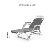 HXCD Sedia a Sdraio a gravità Zero per Giardino, Sedia a Sdraio Pieghevole reclinabili Pieghevoli in Metallo Resistente Portatile Rilassante Letto reclinabile mobili da Giardino per Prato all'ape