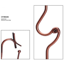 KDOAE Portabici da Tavolo 6 calici di Vetro Rack Supporti Tavolo Vino Bagagli Montanti Bronzo for Piccoli Zona Bar con 2 Bottiglie Free Standing controsoffitto del Vino del Metallo per Cabinet Bar