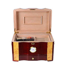 ChangDe-- Scatola di sigari - Contenitore di umidificatore a Sigillo in Legno di Alta qualità Lucido con Finitura a Pianoforte (Color : Brown)