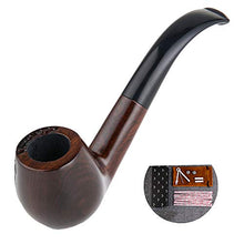 Pipa per tabacco, pipa per tabacco fatta a mano da uomo, pipa in legno di erica, pipa a secco vecchio stile, portasigarette con filtro, A1,15cm