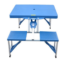 homcom Outsunny Tavolino da Campeggio con 4 sedie Richiudibile a Valigetta in Alluminio