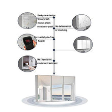 Specchio Bagno Rettangolare con Mensola, Armadio A Specchio per Il Bagno 1000×13×70 cm,Armadio A Specchio A Tre Ante