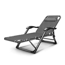 HaoLi Sedia da Giardino reclinabile reclinabile, Chaise Longue Sdraio Pieghevole Impermeabile Leggera per Patio Esterno Spiaggia Campeggio, Grigio