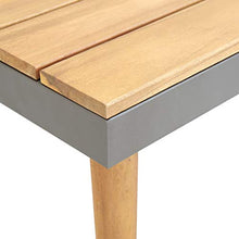 E E-NICES Tavolino da caffè per Giardino 60x60x31,5 cm Massello di Acacia