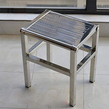 LLysda Sgabello per Doccia Sgabelli da bagno-304 Sgabello Antiscivolo per Il Bagno in Acciaio Inox per Adulto Semplice/Sgabello da Bagno per Esterno Sgabello Quadrato per Il Tempo Libero
