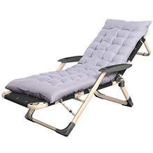 SHUAIIJUAN Sedia per il tempo libero domestico Sdraio da spiaggia Beach Bed Reclining Giardino pieghevole regolabile in 5 posizioni Patio Lounge Recliners con il grigio Cuscino, 441lbs di supporto