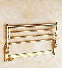 GJJSZ Scaffale per Bagno in Stile Europeo per Bagno in Alluminio Scaffale per Bagno Scaffale per Asciugamani Scaffale per Bagno a Sospensione per Hardware