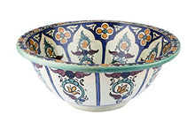 Dilma – Lavabo marocchino – Cerames | Lavandino da appoggio 41 x 16 cm | Lavandino da incasso marocchino per bagno, toilette, ospiti, WC
