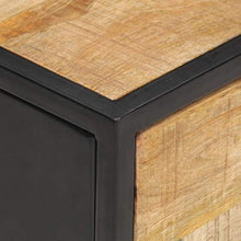 Tidyard Comodino con Anta Intagliata,Comodino Moderno Cassettiera,comodini Legno massello,comodini Shabby 40x30x50 cm Legno di Mango Grezzo