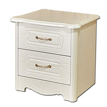 Comodino CStorage Cabinet Dresser Organizzatore in Camera da Letto Corridoio Ingresso 2 Cassetti Bianco Lassic Legno Comodino End Table Storage Tower per la Camera e L'Ufficio