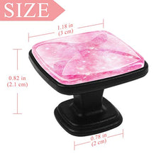 Pink Galaxy Universe Print Pomelli per Porta Set di 4 Pomelli per Mobili Manopole per Cassetti Cucina Armadio Vetro