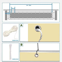 LYYK Recinzione Copertura per Balcone, Protezione Solare, Resistente alle intemperie, Installazione Facile, con Fascette e funi, per Campo Sportivo, Giardino, Balcone, 50x300cm Beige