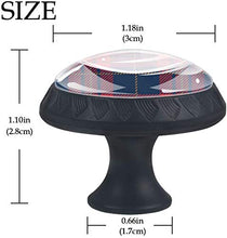 Plaid scozzese rosso blu scozzese Pomelli per Porta Set di 4 Pomelli per Mobili Manopole per Cassetti Cucina Armadio Vetro