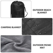 Abaodam - Tappetino da picnic in pile caldo per il pisolino, a prova di umidità, super grande (200 x 140 cm), impermeabile