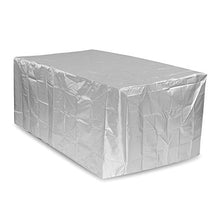 ZOYOSI 170 x 97 x 71 cm Argento Mobili Copertura Impermeabile Rettangolare Tavolo da Giardino Sedia Riparo