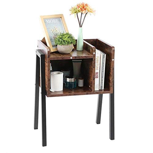 WSZMD Tavolo Comodino alla Moda Comodino Impilabile Tavolino Tavolino con unità di Stoccaggio Verticale Tavolo Comodino in Legno Scrivania Letto, Comodino