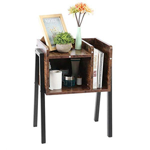 WSZMD Tavolo Comodino alla Moda Comodino Impilabile Tavolino Tavolino con unità di Stoccaggio Verticale Tavolo Comodino in Legno Scrivania Letto, Comodino