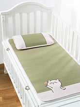 MBY Materassino in bambù, Neonato Bambino Bambino Scuola Materna Due Pezzi Stuoia di Paglia, Nessuna Tintura Nessuna Aggiunta Nessuna Formaldeide (Color : B, Size : 120×60cm)