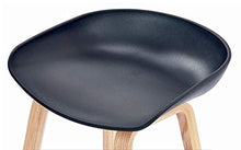 Y&G Sedia Semplice Bar Sedia/Sgabello Bar, Sedia in plastica pp, sgabelli in Legno massello (Colore : Grigio, Dimensioni : 52 * 44 * 83CM)