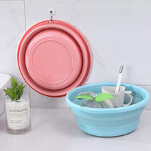 George zhang Bacino Pieghevole lavabo Portatile lavabo in plastica lavabo in Silicone per Bambini lavandino lavabo pediluvio da Viaggio per Studenti di Piccole Dimensioni,Blue