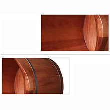 YLL Canna per pediluvio Legno Solido Foot Tub, Maniglia, Foot Tub con Coperchio, Durevole (Size : 36cm)