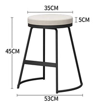 SYLOZ Sgabelli da Bar Ferro Home Bar Sgabello Moderno Bar Sedia Alta Bar Stool Bar Stool Beauty Sgabello da Bar Sedia (Color : Sitting Height65)