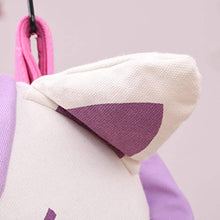 Outsunny Sedia Sospesa a Forma di Unicorno, Amaca per Bambini da Interno ed Esterno in Cotone Bianco e Rosa Φ70x150cm