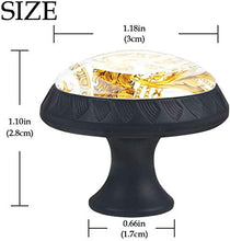 Motivo a stella marina blu Pomelli per Porta Set di 4 Pomelli per Mobili Manopole per Cassetti Cucina Armadio Vetro